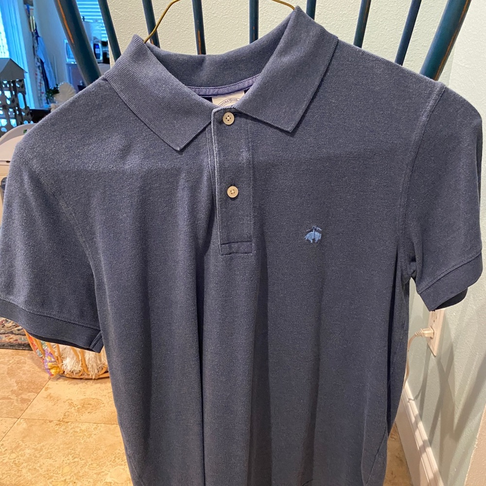 Brooks Brothers polo shirt, blue. Medium.